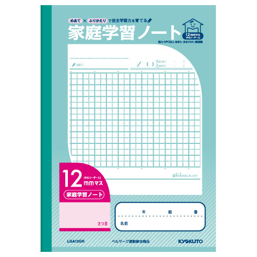 家庭学習ノート・12mmマス・中心リーダー入