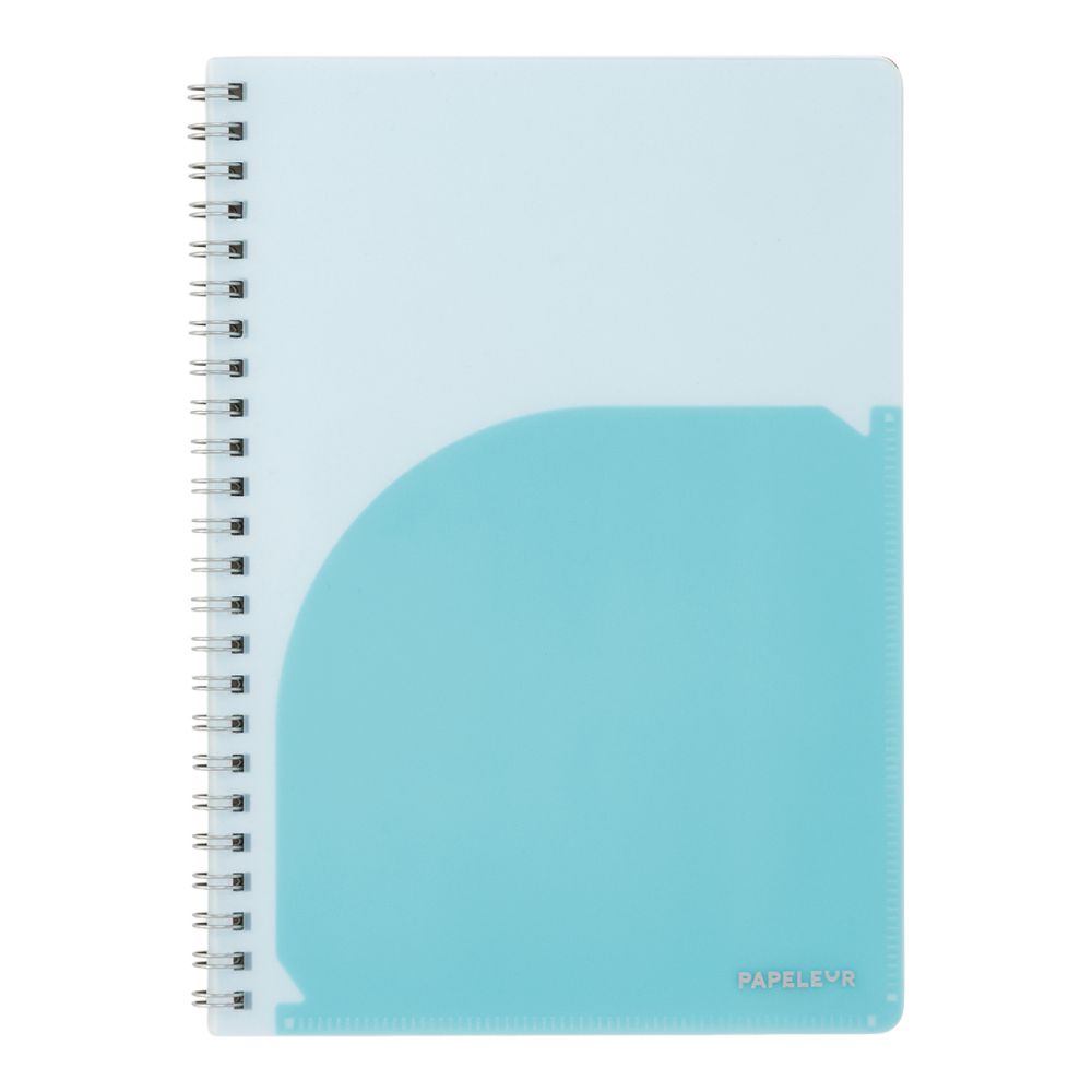 パペルール A5 Wリングノート ライトブルー