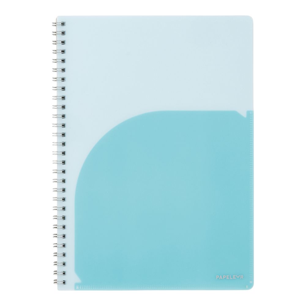 パペルール セミB5 Wリングノート ライトブルー