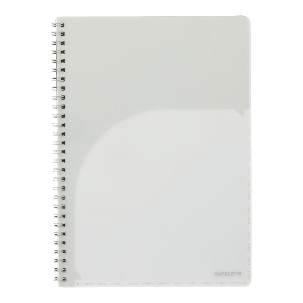 パペルール セミB5 Wリングノート ホワイト