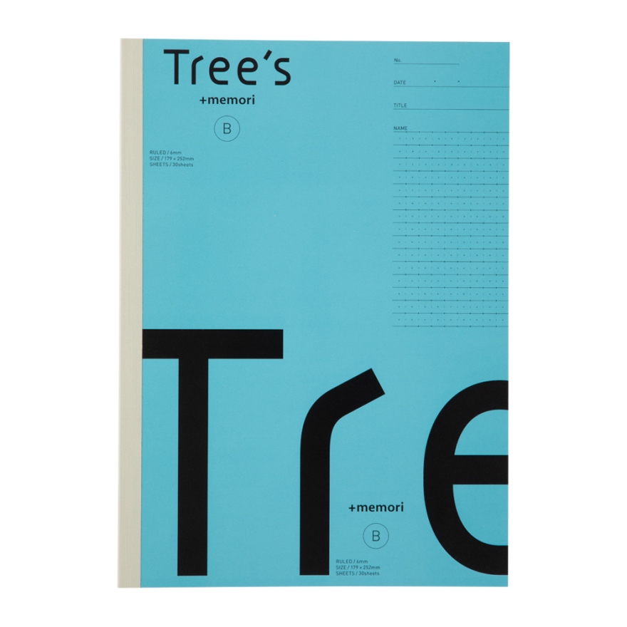 まとめ キョクトウ アソシエイツ Trees B5 B罫 50枚 ブルーグレー ×100セット